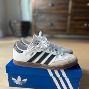 Adidas White Sneakers with Subtle Gray Accents